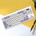 GMK87 Tri-mode Mechanical Keyboard Gasket Kit Hot Swappable RGB Blacklit Type-C Wired/bluetooth/2.4G Wireless Programmable PCB Mounting Plate Case