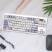GMK87 Tri-mode Mechanical Keyboard Gasket Kit Hot Swappable RGB Blacklit Type-C Wired/bluetooth/2.4G Wireless Programmable PCB Mounting Plate Case