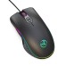 HXSJ A867 RGB Wired Gaming Mouse 1000/1600/3200/6400DPI 7-Keys Ergonomics Gamer Mice for Desktop Computer Laptop PC