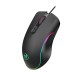 HXSJ A867 RGB Wired Gaming Mouse 1000/1600/3200/6400DPI 7-Keys Ergonomics Gamer Mice for Desktop Computer Laptop PC