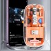 HXSJ T900 2.4G Wireless bluetooth-compatible 5.1 Transparent Mouse 800-2400 DPI Adjustable 400mAh Power Display Mute Click Gamer Mouse