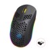 HXSJ T90 Wireless Mouse Three Mode bluetooth 3.0+bluetooth 5.0+2.4G Wireless Mouse Built-In Batteries Type-C Interface Rechargeable Mouse RGB Luminous For Gaming Home Office