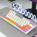 HXSJ V500 63 Keys Wired Mechanical Gaming Keyboard Hot Swappable Blue Switch RGB USB Type-C 60% Layout Gaming Keyboard