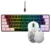HXSJ Wired Keyboard and Mouse Set 61 Keys Gaming Keyboard 7 Colours backlight 4 DPI Stages White/Black Mouse