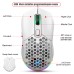 HXSJ Wired Keyboard and Mouse Set 61 Keys Gaming Keyboard 7 Colours backlight 4 DPI Stages White/Black Mouse