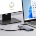 Hagibis 9-in-1 Type-C Docking Station with LCD Display Multiport Hubs Adapter with USB3.0 USB2.0 USB-C PD100W HD 4K@60Hz Gigabit Ethernet A to C Adapter TF/SD 3.5mm AUX