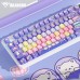 IBLANCOD 128 Keys Candy Planet PBT Keycap Set CSO Profile Sublimation Cuteness Custom Keycaps for Mechanical Keyboards