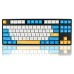 JSJT 137 Keys Ocean Trip PBT Keycap Set XDA Profile Five-sided Sublimation Custom Keycaps for Mechanical Keyboards