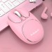 K-Snake W520 2.4G Wireless Mouse Adjustable 800-1600DPI Rechargeable Silent Macaron Mice for Laptop PC