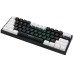 LEAVEN K620 Mechanical Keyboard 61 Keys PBT Translucent Dual-Color Injection Keycaps Blue/Red Switch RGB Backlit Detachable Type-C Wired Gaming Keyboard