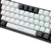 LEAVEN K620 Mechanical Keyboard 61 Keys PBT Translucent Dual-Color Injection Keycaps Blue/Red Switch RGB Backlit Detachable Type-C Wired Gaming Keyboard