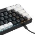 LEAVEN K620 Mechanical Keyboard 61 Keys PBT Translucent Dual-Color Injection Keycaps Blue/Red Switch RGB Backlit Detachable Type-C Wired Gaming Keyboard