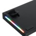 LEAVEN K620 Mechanical Keyboard 61 Keys PBT Translucent Dual-Color Injection Keycaps Blue/Red Switch RGB Backlit Detachable Type-C Wired Gaming Keyboard