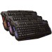 M200 USB 3 Colors LED Backlit Wired Gaming Keyboard