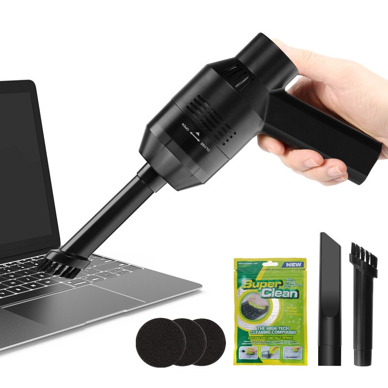 MECO Keyboard Vacuum Cleaner with Cleaning Gel Rechargeable Mini Cordless Desktop Cleaning Tool for Cleaning Dust Hairs Crumbs Scraps for Keyboard Laptop Piano Computer Car Pet House