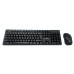 MILANG W550 2.4G Wireless Keyboard & Mouse Kit 104 Keys Ergonomics Office Keyboards 3-Keys 1000DPI Mice