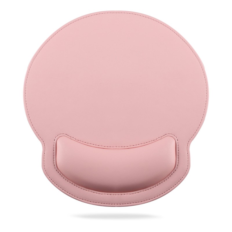 Office PU Leather Wrister Mouse Pad Wrist Rest Support Mat with Anti-Slip Gel
