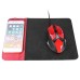 Qi Wireless Charging Mouse Pad PV Leather Charging for Moblie Phone