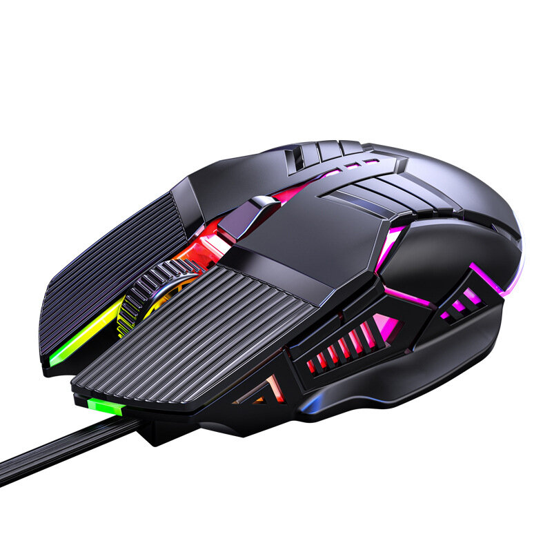 S800 Wired Gaming Mouse USB Computer Mouse 3200DPI Ergonomic Gaming RGB Mause 6 Button LED Silent Mice for PC Laptop Gamer