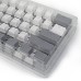 SKYLOONG 137 Keys Light Grey&White&Red PBT Keycap Set OEM Profile Double Shot Custom Keycaps for Mechanical Keyboards