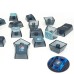 SKYLOONG GK7 126PCS Mechanical Keyboard Keycaps Set Blue-PBT Black Transparent Jelly Key Cap For DIY Customized 61/87/104/108 Key Mechanical Keyboard