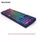 SKYLOONG GK7 126PCS Mechanical Keyboard Keycaps Set Neon PBT Black Transparent Jelly Key Cap For DIY Customized 61/87/104/108 Key Mechanical Keyboard