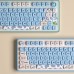 SPYSELF 142 Keys Dairy Cow Keycap Set PBT Five-sided Sublimation MOT Profile Custom Keycaps for Mechanical Keyboards