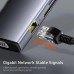 [Triple Display] Baseus 11-In-1 MST USB Type-C Hub Docking Station Adapter With Dual 4K HDMI HD Display / 1080P VGA / 100W USB-C PD Power Delivery / 1000M RJ45 Network Port /3 * USB 3.0 / 3.5mm Audio Jack  / Memory Card Readers