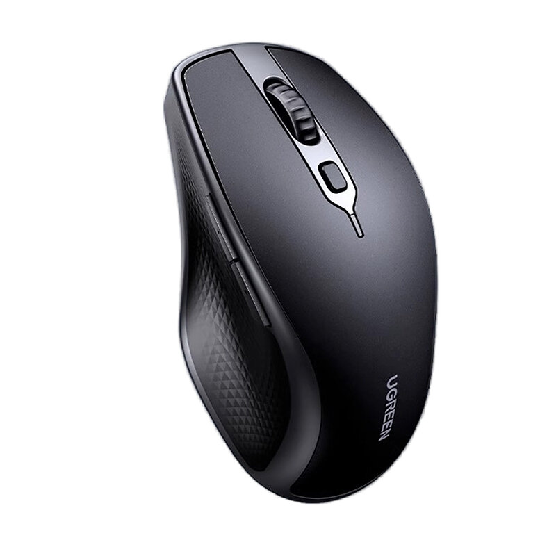 UGreen MU101 Wireless Mouse Duel Mode 4000DPI 6 Mute Buttons bluetooth 5.0 & 2.4G Ergonomics Mouse