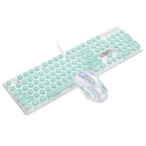 V8 Wired Keyboard Adjustable Backlit Effect Two-color Injection Molding 26 Keys Without Punch Ergonomics Mechanical Feel Gaming Keyboard