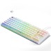 XVX Womier K87 Pro 87 Keys TKL Acrylic Mechanical Gaming Keyboard Hot Swappable PBT Pudding Keycap Gateron Red Switches RGB USB Type-C Wired Gaming Keyboard for Home Office Gamer