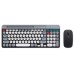 ZYG-806 Mini Wireless Punk Keyboard Mouse Set 2.4G+BT Dual Mode Keyboard and Mouse Combo for Tablet Phone Computer Office Home