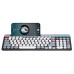 ZYG-806 Mini Wireless Punk Keyboard Mouse Set 2.4G+BT Dual Mode Keyboard and Mouse Combo for Tablet Phone Computer Office Home