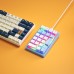 iBlancod K10 21 Keys Wired Mechanical Numeric Keypad Hot Swappable Yellow Switch Pudding Keycaps RGB Type-C Keyboard Pad for Laptop Desktop Computers
