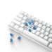 iBlancod K61 61 Keys Wired Mechanical Gaming Keyboard Hot Swappable Red/Blue Switch LED Backlit NKRO Type-C Ergonomics Gaming Keyboard for Home Office Gamer