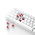 iBlancod K61 61 Keys Wired Mechanical Gaming Keyboard Hot Swappable Red/Blue Switch LED Backlit NKRO Type-C Ergonomics Gaming Keyboard for Home Office Gamer