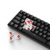 iBlancod K61 61 Keys Wired Mechanical Gaming Keyboard Hot Swappable Red/Blue Switch LED Backlit NKRO Type-C Ergonomics Gaming Keyboard for Home Office Gamer