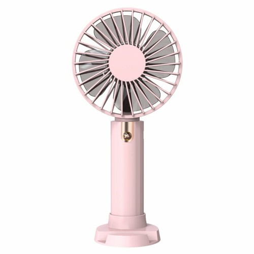 1200mA Handheld Fan with Base Bracket USB Portable High Wind Desktop Fan