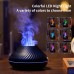 130ml USB Portable Air Humidifier with Color Flame Light Essential Oil Lamp Volcanic Aroma Diffuser