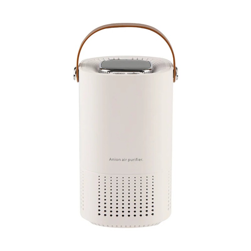Portable Air Purifier LED Digital Display Wireless Odor Removal Negative Ion Generator for Car and Home