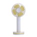 Portable Creative Macaron Design USB Rechargeable 2 Modes Desktop Handheld Fan with Mirror Base