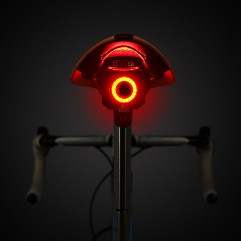 100LM Brightness IPX6 Waterproof  Smart Bicycle Tail Rear Light Auto Brake Sensing Light USB Charge Cycling Taillight