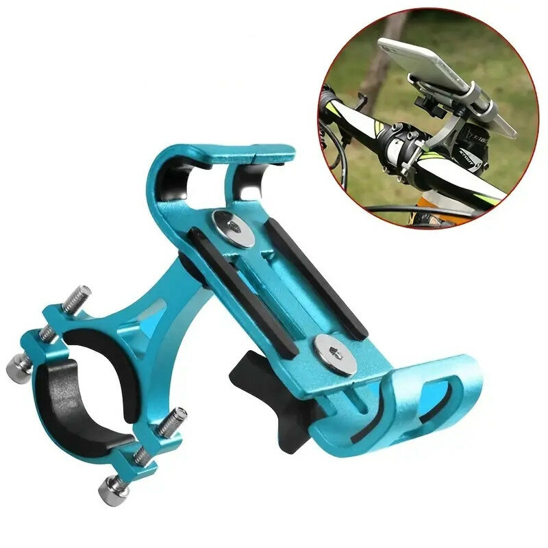 1pc Aluminum Cell Phone Holder Mount Handlebar Holder For Motorcycle Bike Bracket