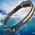 2*XPE 1*COB LED Headlamp Sensor 5 Modes Type-C Rechargeable Headlight Outdoor Flashlight Torch