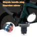 2 in 1  Bike Rear Mirror 360° Rotation Waterproof Wear-resistant Bicycle Mini Handlebar Rearview with Warning Tailight for Night Cycling