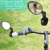 2pcs Bike Mirrors 360 Degree Adjustable Rotatable Handlebar Mirror Wide Angle Bicycle  Rear View Mirror For Mountain Road Bike