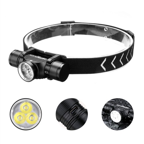 Astrolux® HS03 3* LH351B Powerful LED Headlamp 1080LM Headlight Type-C Rechargeable with 18650 Battery Waterproof Camping Fishing Head Torch Emergency Lantern