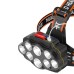 BIKIGHT 4-Modes 8*XPG LED Headlamp USB Rechargeable Long Shoot Camping Head Light 18650 Fishing Lantern Waterproof Head Torch Flashlight