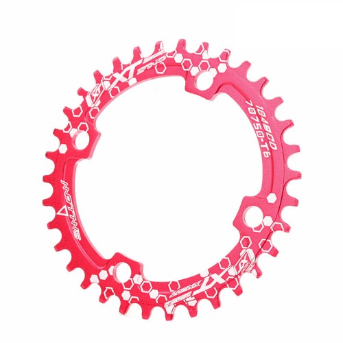 BIKIGHT BCD104 Chainring 32/34/36/38T Mountain Bike Discs Bike Components Round Narrow Wide Chainring Bicycle Chainwheel