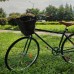 BIKIGHT Bike Front Basket Soft Detachable Hanging Bike Basket Front Handlebar Bag Outdoor Cycling